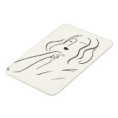 Eenvoudige studie - Schets van een vrouw Magneet (Linkerzijde)