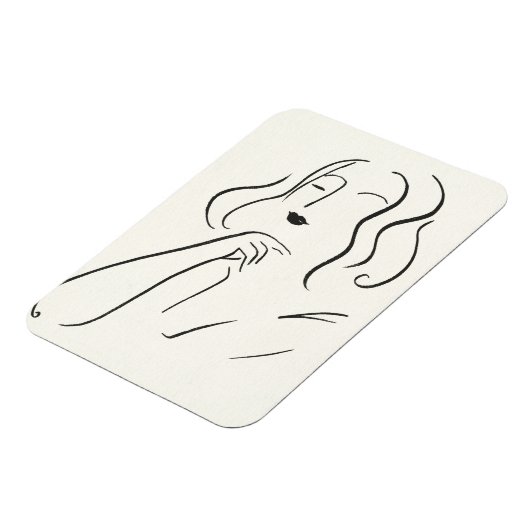 Eenvoudige studie - Schets van een vrouw Magneet (Linkerzijde)