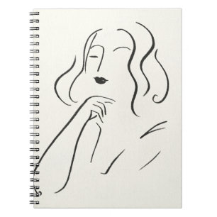 Eenvoudige studie - Schets van een vrouw Notitieboek