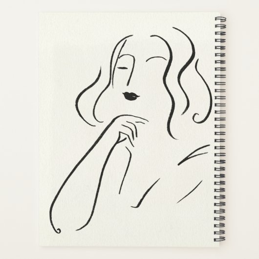 Eenvoudige studie - Schets van een vrouw Planner (Achterkant)