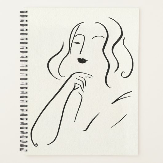 Eenvoudige studie - Schets van een vrouw Planner (Voorkant)