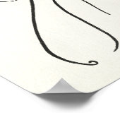 Eenvoudige studie - Schets van een vrouw Poster (Hoek)