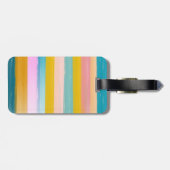 Eenvoudige stutbare Abstracte Waterverf strepen in Bagagelabel (Achterkant horizontaal)