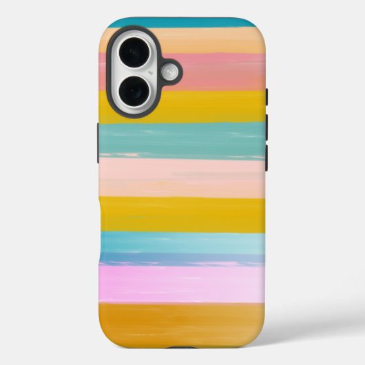 Eenvoudige stutbare Abstracte Waterverf strepen in Case-Mate iPhone Case (Achterkant)