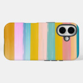 Eenvoudige stutbare Abstracte Waterverf strepen in Case-Mate iPhone Case (Achterkant (horizontaal))