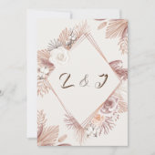 EENVOUDIGE STYLISH BOHO FLORAL WEDDING INVITATION KAART (Voorkant)