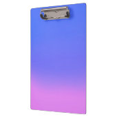 Eenvoudige Sunset Ombre Effect Blauw Roze Klembord (Links)