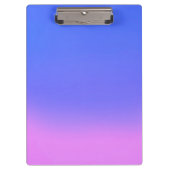 Eenvoudige Sunset Ombre Effect Blauw Roze Klembord (Voorkant)