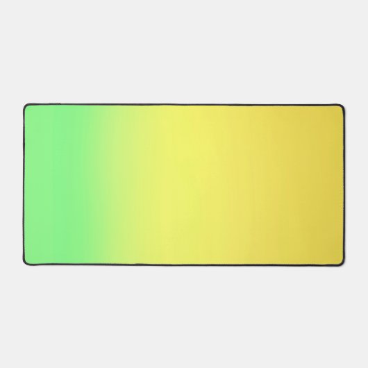 Eenvoudige Sunset Ombre Effect Geel & Groen Bureaumat (Voorkant)