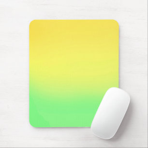 Eenvoudige Sunset Ombre Effect Geel & Groen Muismat