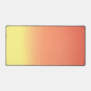 Eenvoudige Sunset Ombre Effect Geel & Sinaasappel Bureaumat