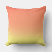 Eenvoudige Sunset Ombre Effect geel & sinaasappel Kussen (Voorkant)