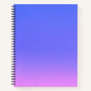 Eenvoudige Sunset Ombre Effect Roze & Blauw Notitieboek