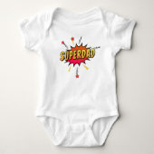 Eenvoudige Superdad Comic Retro Pop Art | kostuum Romper (Voorkant)