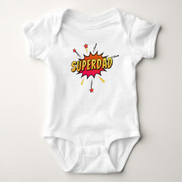Eenvoudige Superdad Comic Retro Pop Art | kostuum Romper