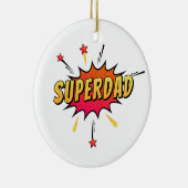 Eenvoudige Superdad Comic Retro Pop Art | ORNAMENT (Rechts)