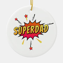 Eenvoudige Superdad Comic Retro Pop Art | ORNAMENT