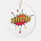Eenvoudige Superdad Comic Retro Pop Art | ORNAMENT (Links)