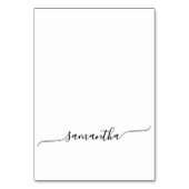 Eenvoudige Swash Handtekening Naam Plaats Kaarten (Voorkant)