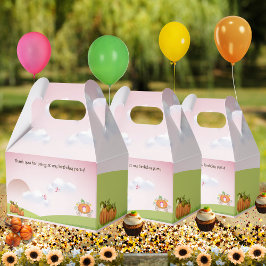 Eenvoudige Sweet Pink Pumpkin Carriage Girl's Birt Bedankdoosjes