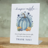 Eenvoudige Sweet Pumpkin Baby Boy Douche Luier Raf Reclamebord Met Voetstuk