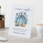 Eenvoudige Sweet Pumpkin Baby Boy Douche Luier Raf Reclamebord Met Voetstuk (Insitu)