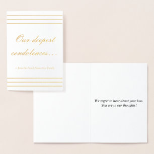 Eenvoudige sympathiekaart folie kaarten