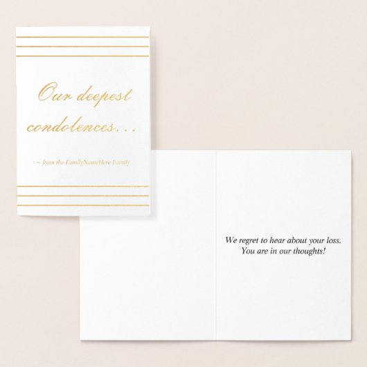 eenvoudige sympathiekaart folie kaarten (Display)