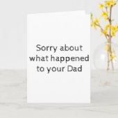 Eenvoudige sympathiekaart, pap kaart (Gele Bloem)