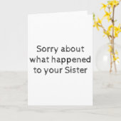 Eenvoudige sympathiekaart, zuster kaart (Gele Bloem)