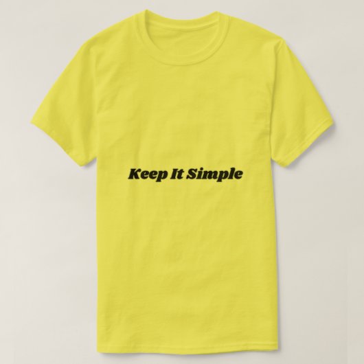 Eenvoudige T-shirt (Design voorkant)