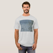 Eenvoudige T-Shirt meer vogels (Voorkant volledig)