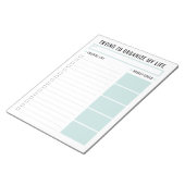 Eenvoudige taaklijst bewerkbare traan weg dagelijk notitieblok (Schuin)