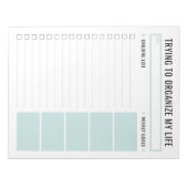 Eenvoudige taaklijst bewerkbare traan weg dagelijk notitieblok (Voorkant)