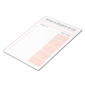 Eenvoudige taaklijst bewerkbare traan weg dagelijk notitieblok (Schuin)