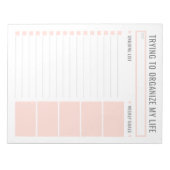 Eenvoudige taaklijst bewerkbare traan weg dagelijk notitieblok (Voorkant)