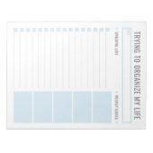 Eenvoudige taaklijst bewerkbare traan weg dagelijk notitieblok (Voorkant)