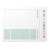 Eenvoudige taaklijst bewerkbare traan weg dagelijk notitieblok (Voorkant)