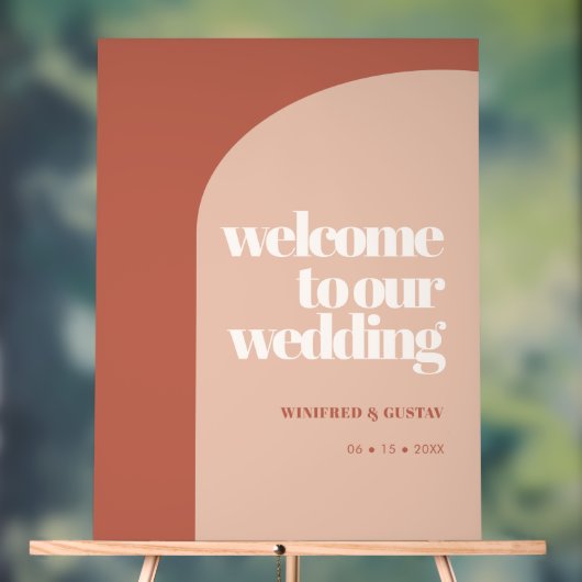 Eenvoudige taarterracotta bruiloft van de kerst acryl bord (Neutraal)