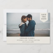 Eenvoudige tagfoto save the date (Voorkant)