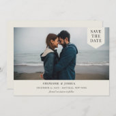 Eenvoudige tagfoto save the date (Voorkant / Achterkant)