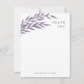 Eenvoudige tak van de lancerer Dank u Nota Bedankkaart (Voorkant)