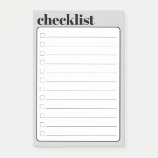 Eenvoudige takenlijst plaknotitieblok, 10 x 15 cm post-it® notes