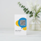 Eenvoudige talk biedt consultant Visitekaartje (Staand voorkant)