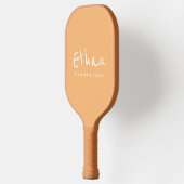 Eenvoudige Tan Color Pickleball Paddle met naam (Links)