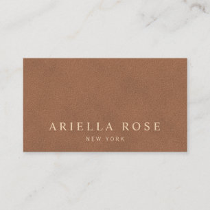 Eenvoudige tan Elegant Minimal  Professional Visitekaartje