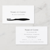 Eenvoudige tandenborstel tandarts afspraak herinne afsprakenkaartje (Voorkant / Achterkant)