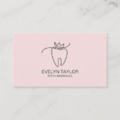 Eenvoudige tandheelkundige tandheelkundige tandhee visitekaartje (Voorkant)