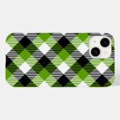 Eenvoudige Tartan Plaids Neon Green Case-Mate iPhone Case (Achterkant (horizontaal))