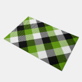 Eenvoudige Tartan Plaids Neon Green Deurmat (Schuin)